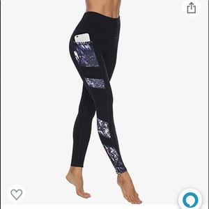 Persit women’s high waisted yoga pants with 2 pockets.